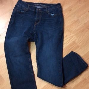 Mid Rise Old Navy Straight Jeans
